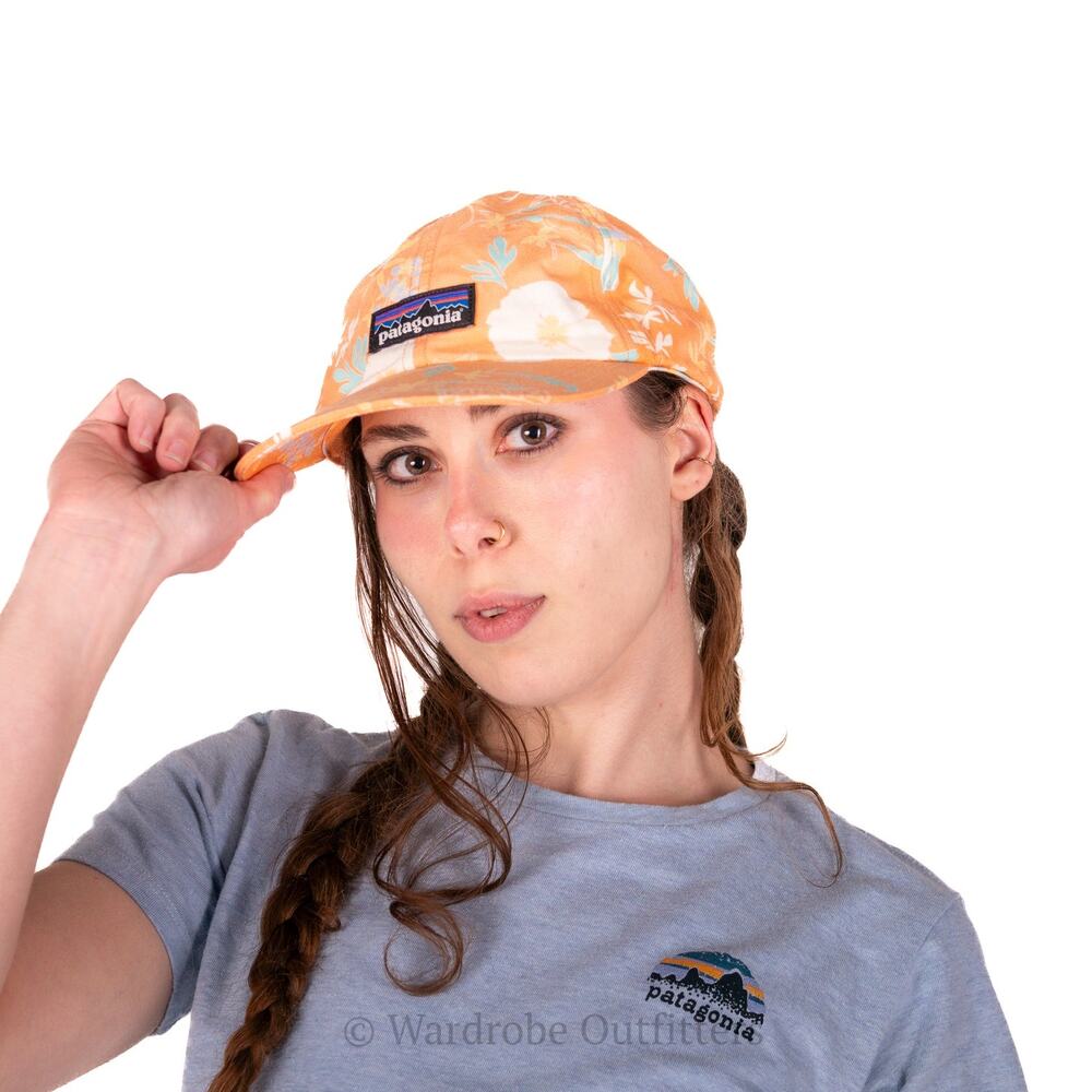 Patagonia Cream Orange Palm Surf Hat - Picture 1 of 8